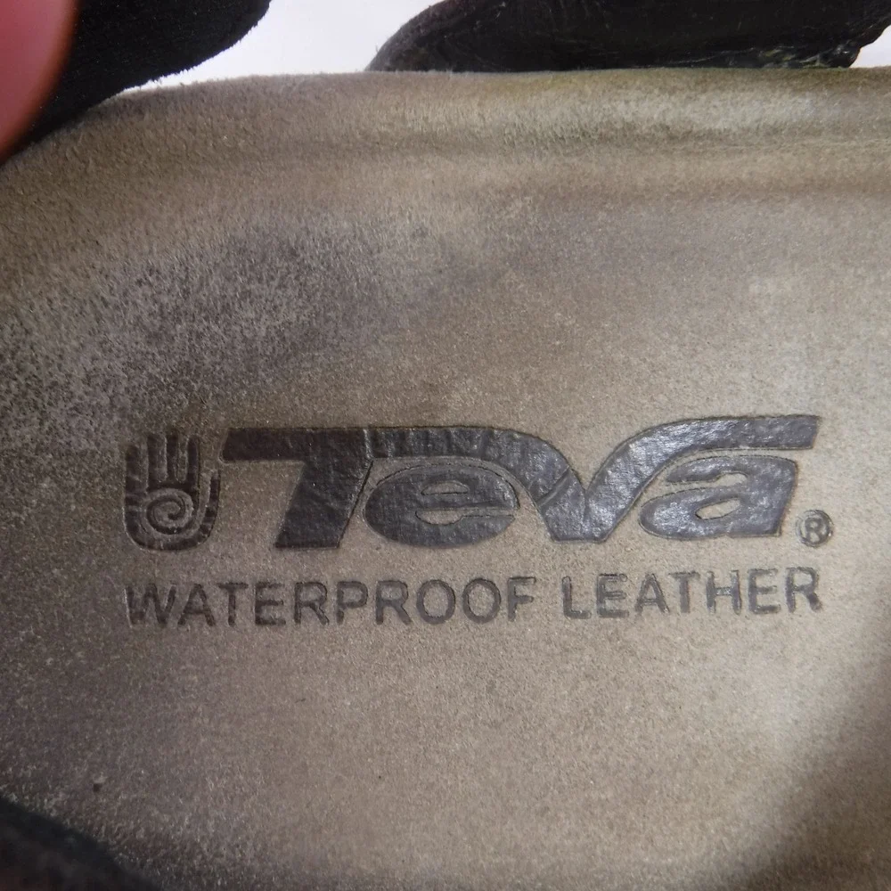 Teva Mens‎ Brown Waterproof Leather Fisherman Sandals Rugged Outdoor Hiking 11